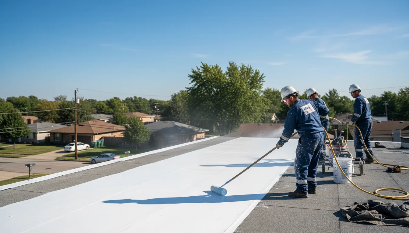 Commercial roof coating in Olive, MT near me